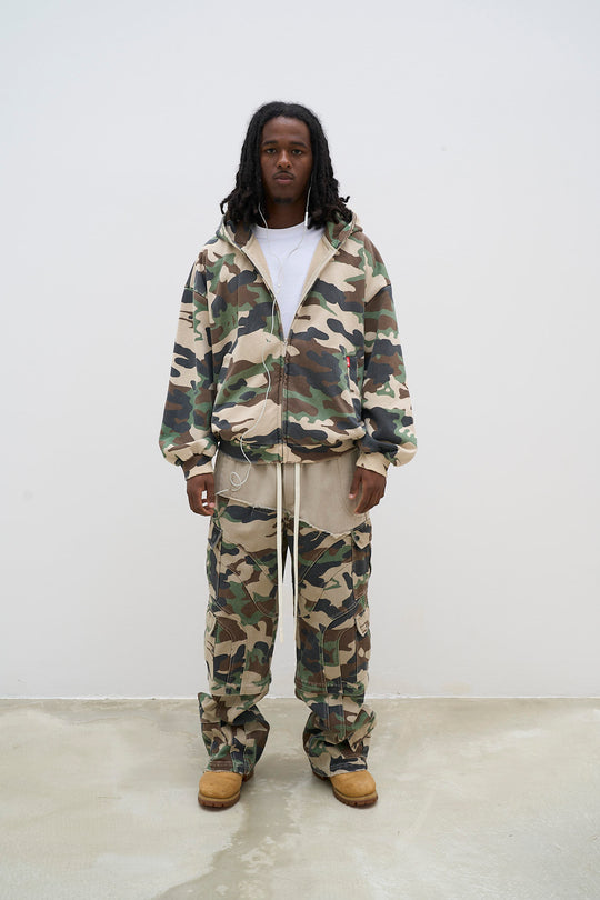 Camo Zip Hoodie