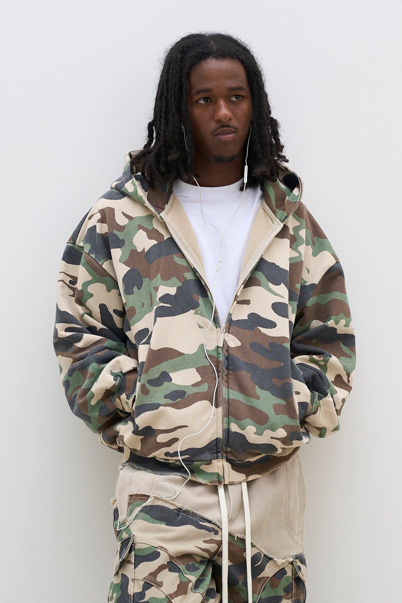 Camo Zip Hoodie