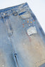 Hand-finished- Dirty Mosaic Denim